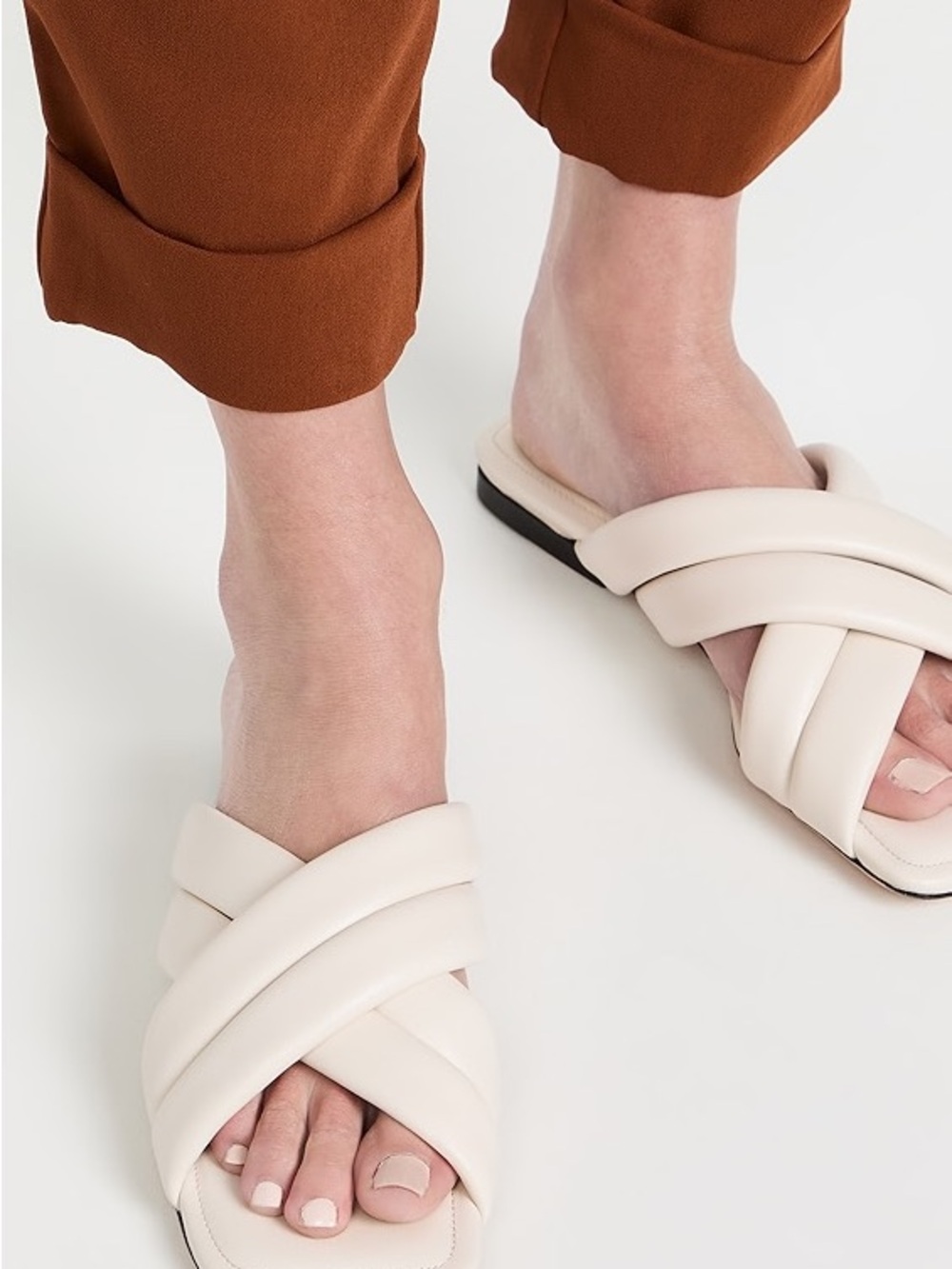 Anine Bing EVE SANDALS IN IVORY SZ 40